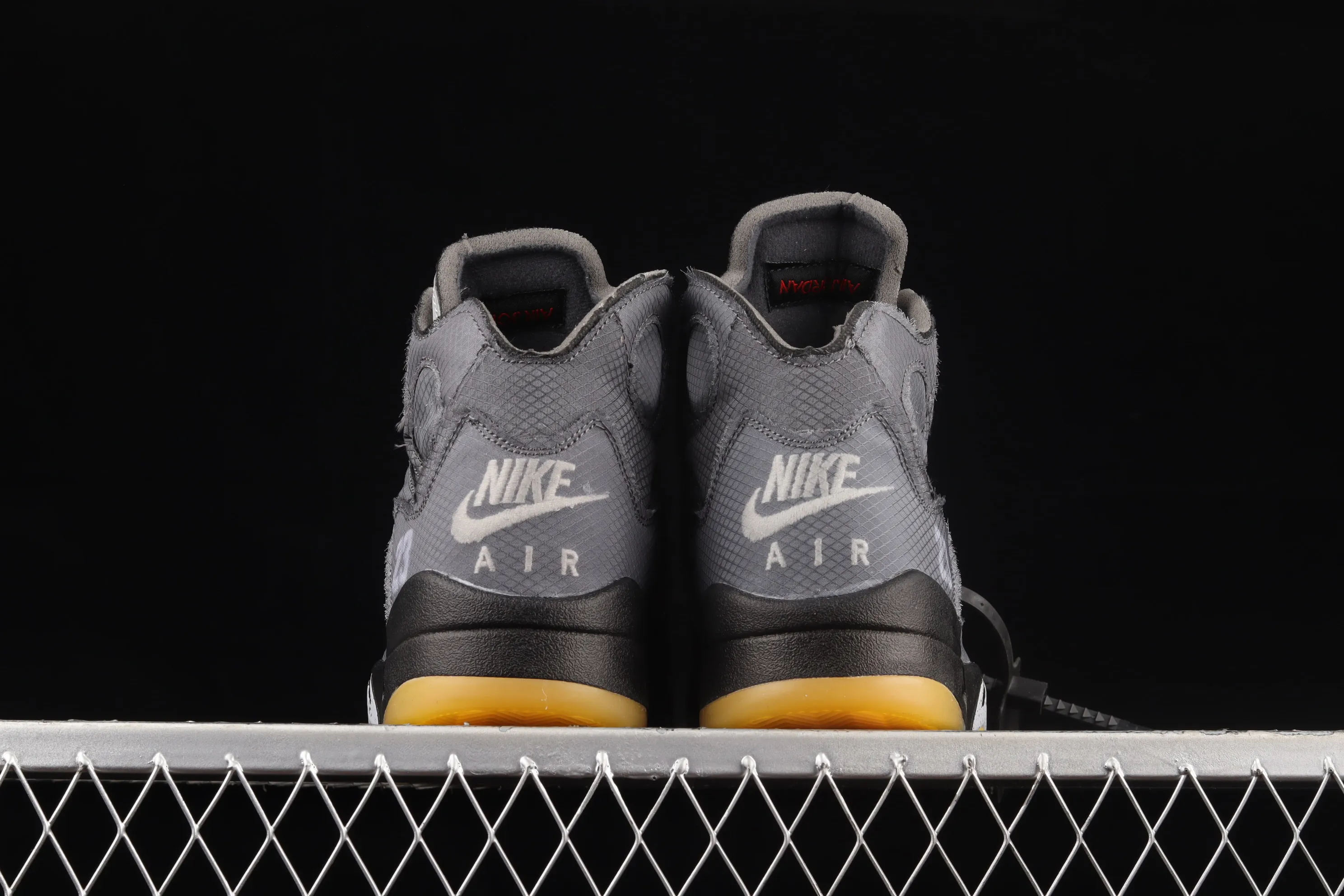 All Categories Air Jordan Jordan Series Basketball Shoes Air Jordan 5 G Version OF x Air Jordan 5 AJ5 Joe 5 Black Sail 3M Reflective Basketball Shoes CT8480-001